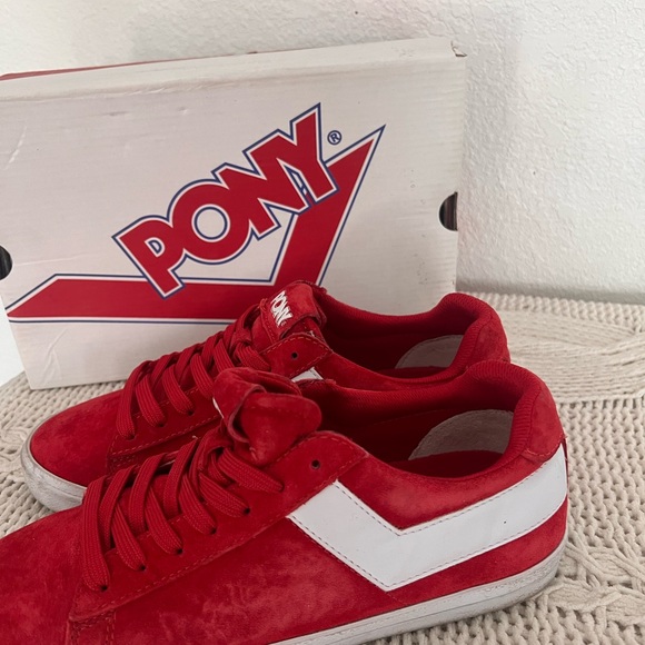 PONY Men's Bold Red Sneakers - Picture 3 of 4